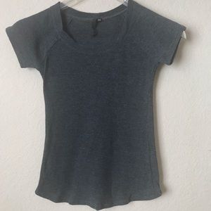 Joe’s dark gray knit short sleeve top size XS